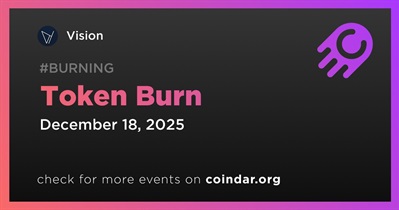 Vision to Hold Token Burn on December 18th