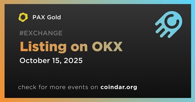 PAX Gold to Be Listed on OKX on October 15th