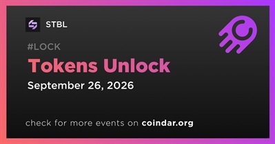 4.36% of STBL Tokens Will Be Unlocked on September 26th