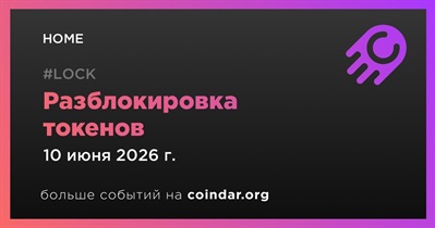 19,79% токенов HOME будет разблокировано 10 июня