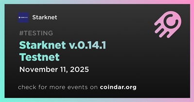 Starknet v.0.14.1 Prerelease on November 11