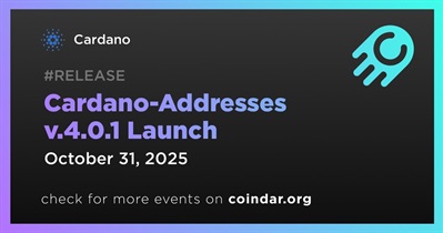 Lanzamiento de Cardano-Addresses v.4.0.1