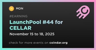 MON Protocol Opens LaunchPool #44 for CELLAR