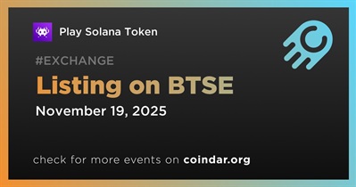 Play Solana Token to Be Listed on BTSE on November 19