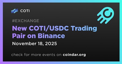 Binance to List COTI/USDC on November 18