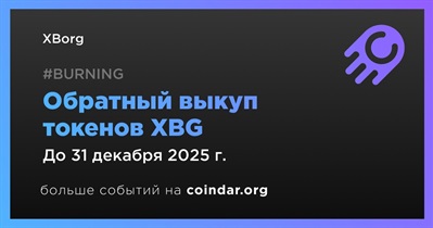 XBorg проведёт обратный выкуп токенов XBG на $1–2 млн в четвертом квартале