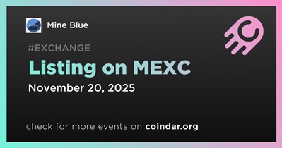 Mine Blue to Be Listed on MEXC on November 20