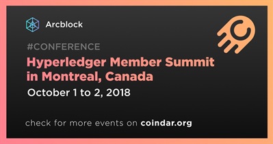 Cumbre de miembros de Hyperledger en Montreal, Canadá