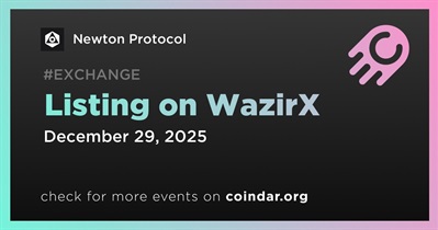 Newton Protocol to Be Listed on WazirX on December 29th