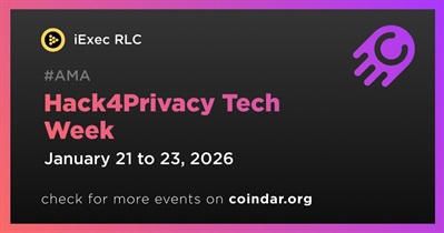 iExec RLC to Hold Hack4Privacy Tech Week on January 21st