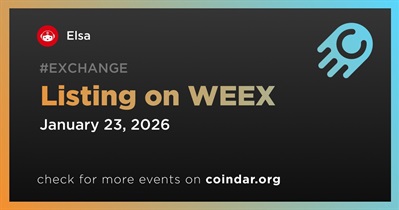 Elsa to Be Listed on WEEX on January 23