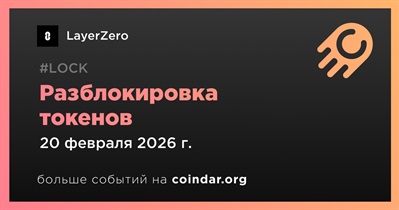 5,98% токенов ZRO будет разблокировано 20 февраля