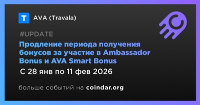 AVA (Travala) продляет период получения бонусов за участие в Ambassador Bonus и AVA Smart Bonus