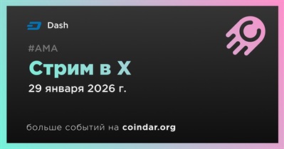 Dash проведет стрим в X 29 января