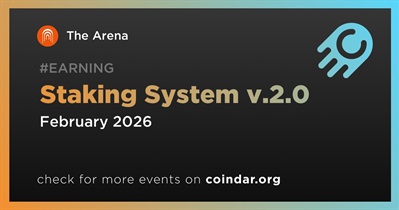 The Arena to Roll Out Staking System v.2.0  in February