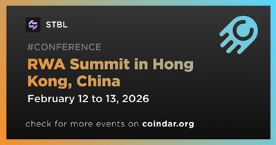STBL to Participate in RWA Summit in Hong Kong on February 12