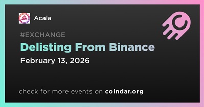 Acala to Be Delisted From Binance on February 13
