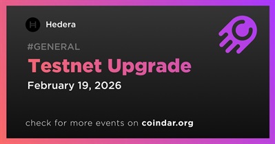 Hedera to Conduct Testnet Upgrade on February 19th