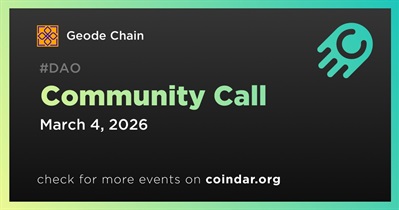 Geode Chain to Host Community Call on March 4