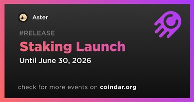 Aster to Launch Aster Staking in Q2