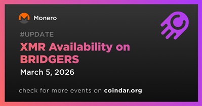 Availability ng XMR sa BRIDGERS