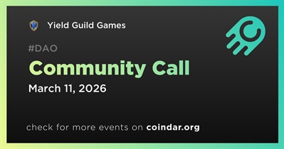 Yield Guild Games to Host Community Call on March 11th