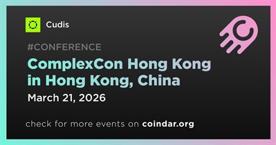 Cudis to Participate in ComplexCon Hong Kong in Hong Kong on March 21st