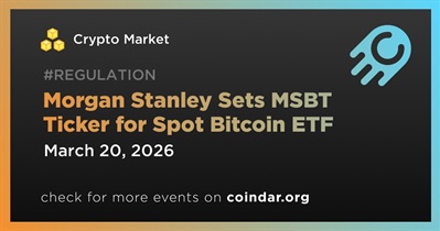 Morgan Stanley asigna el símbolo MSBT a su ETF de Bitcoin al contado.