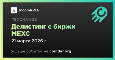 MEXC проведет делистинг IncomRWA 21 марта