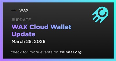Actualización de la billetera en la nube WAX