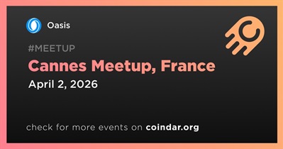 Oasis to Host Meetup in Cannes on April 2nd