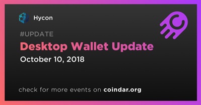 Desktop Wallet Update