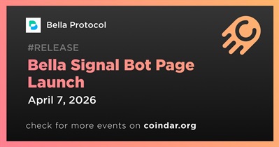 Lançamento Bella Signal Bot page