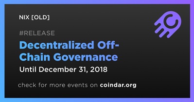 Decentralized Off-Chain Governance