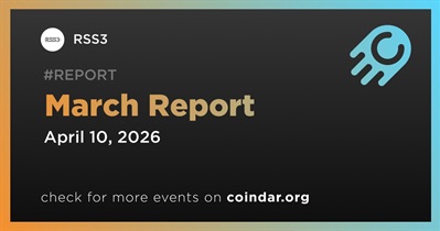 RSS3 Released March Report