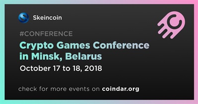 Conferência Crypto Games em Minsk, Bielorrússia