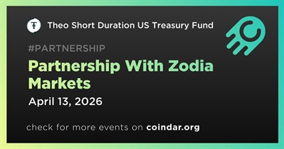 Theo Short Duration US Treasury Fund Partners With Zodia Markets