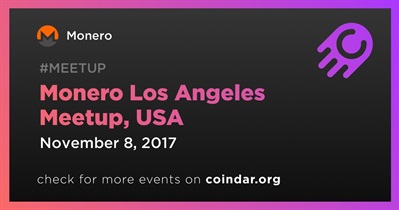 Monero Los Angeles Meetup, USA