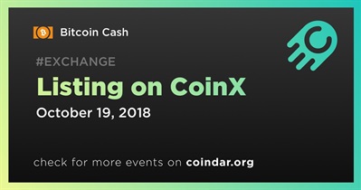 CoinX पर लिस्टिंग