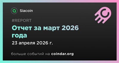 Siacoin выпустила ежемесячный отчет за март 2026 года