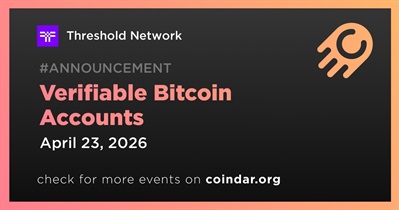 Threshold Network Introduced Verifiable Bitcoin Accounts on April 23rd
