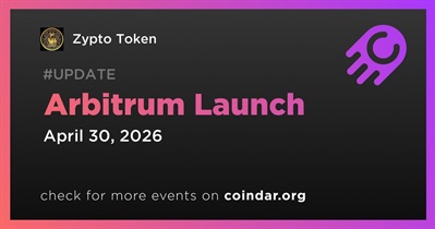 Zypto Token to Launch on Arbitrum on April 30th