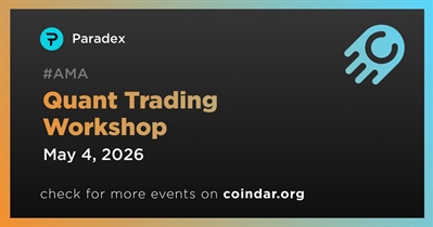 Paradex to Hold Quant Trading Workshop on May 4th