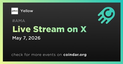 Yellow to Hold Live Stream on X