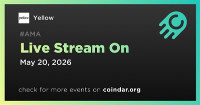 Yellow to Hold Live Stream on May 20th