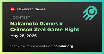Nakamoto Games to Hold Game Night on May 28th