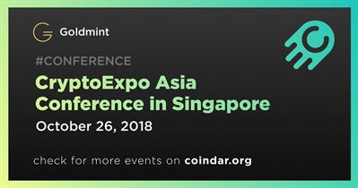 Conferência CryptoExpo Asia em Cingapura