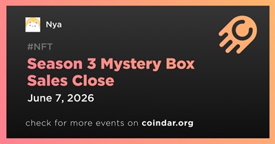 As vendas da Caixa Misteriosa da 3ª Temporada foram encerradas.