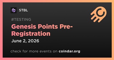 STBL to Open Genesis Points Pre-Registration on June 2