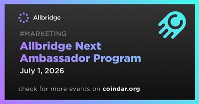 Allbridge to Run Allbridge Next Ambassador Program Until July 1st